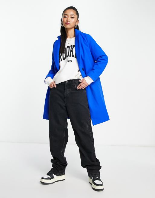 Asos blue outlet coat