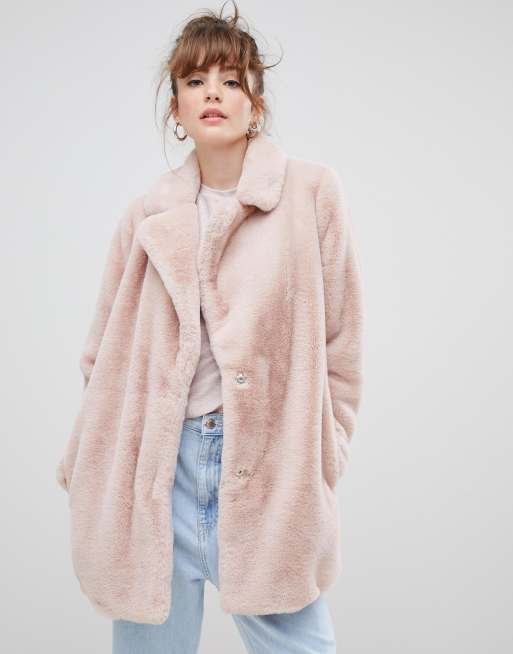 Asos new look hot sale faux fur coat