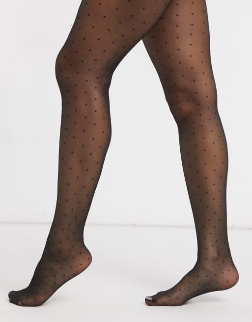 New Look - Collant a pois neri