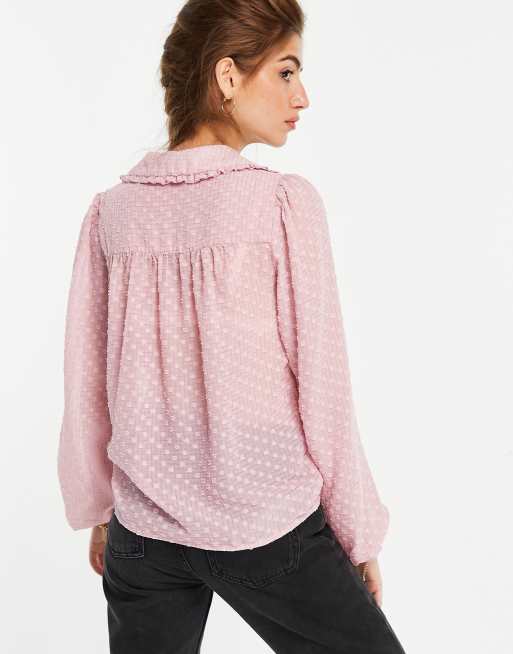 Pink spotty sale blouse