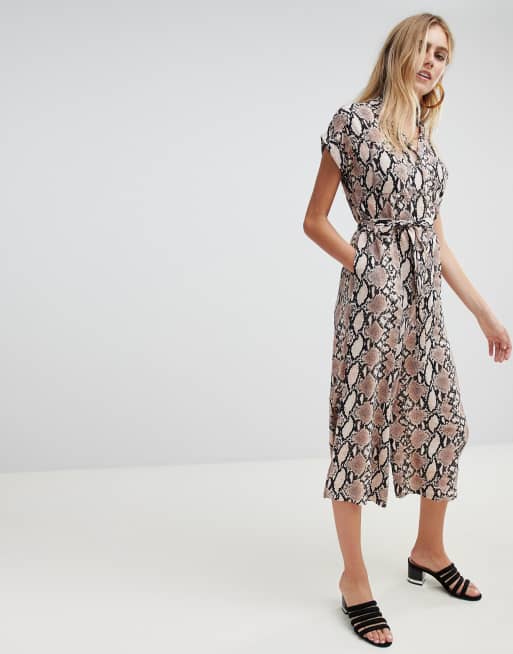 New look snake store print jumpsuit