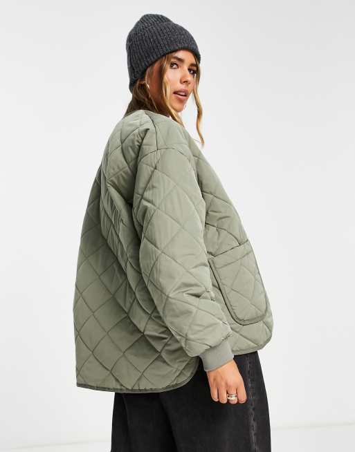 Seamless lightweight quilted jacket