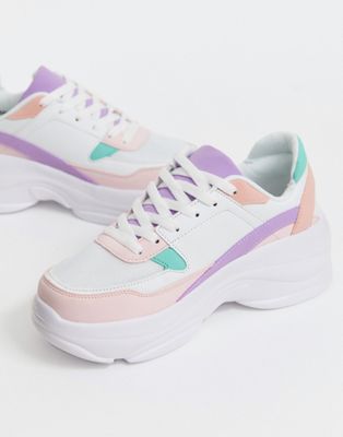 chunky sneakers colorful