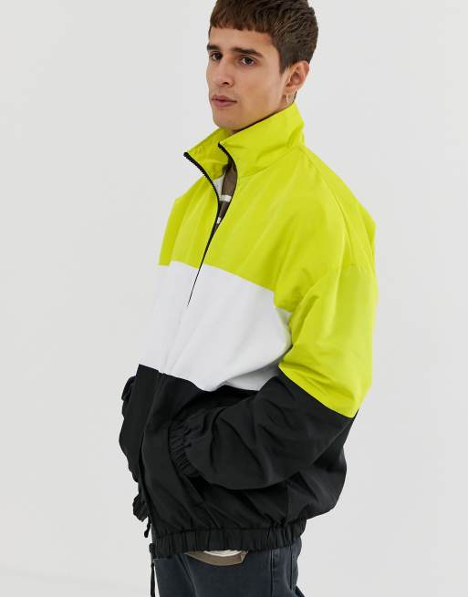 adidas colour block windbreaker