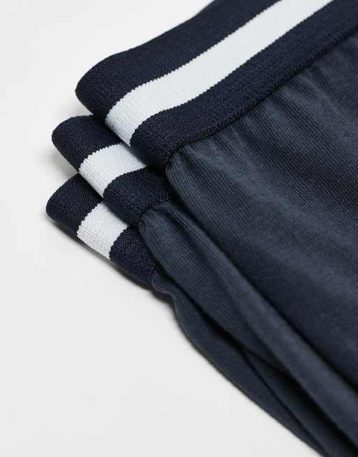 New Look - Confezione da 3 boxer blu navy con righe, 3 di 3