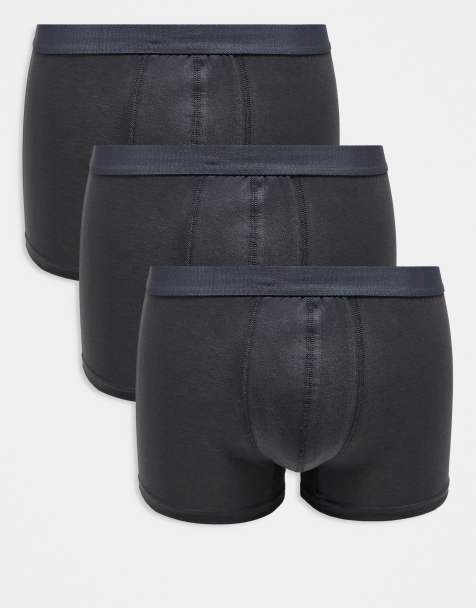 New Look - Confezione da 3 boxer grigio scuro - view 1