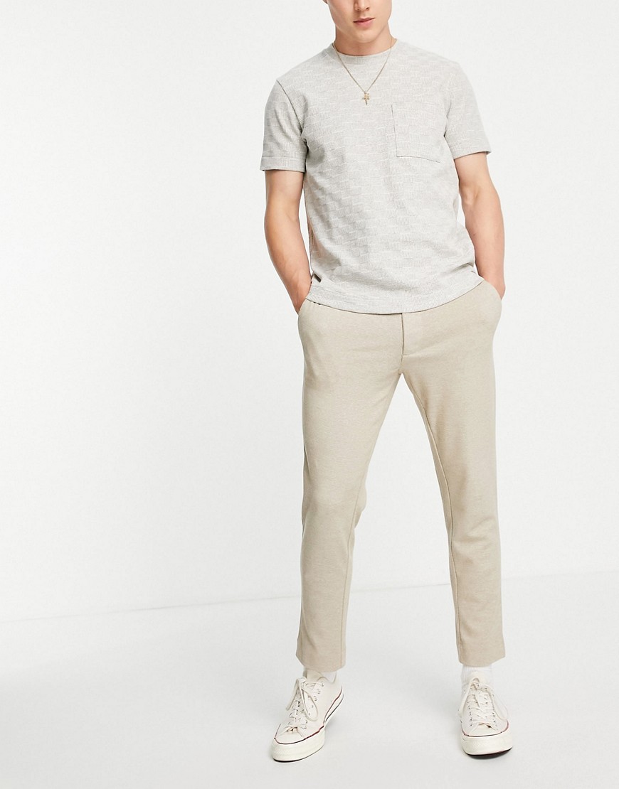 New Look coordinating pants in oatmeal-Neutral