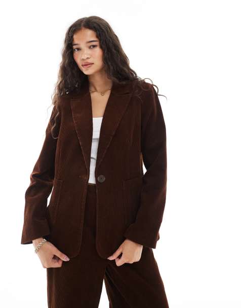 New Look – Cord-Blazer in Braun, Kombiteil - view 1