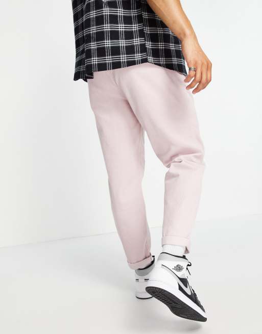 New Look cord utility joggers in pink ASOS