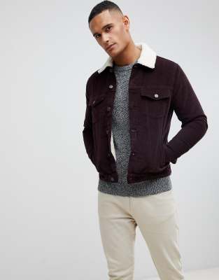 Burgundy cord jacket outlet mens