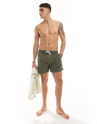 New Look core swim short in dark khaki - ASOS Price Checker