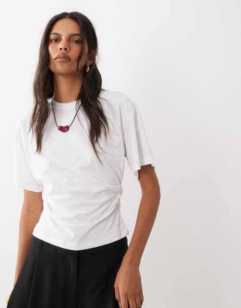 New Look corset tee in white - view 1