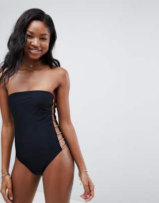 New Look - Costume da bagno con barretta