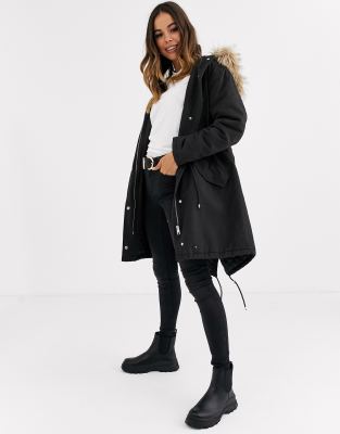 ladies parka coats new look