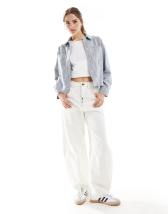 Adidas originals x danielle cathari diagonal side deals stripe denim jacket