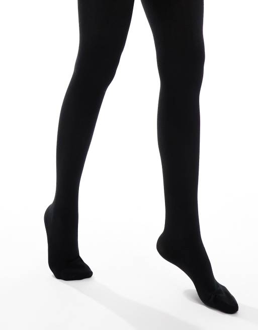 New Look cotton tights in black