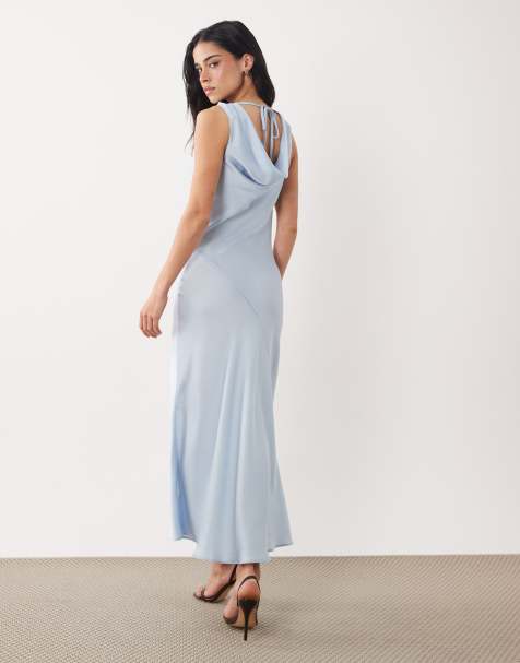pastel blue dress asos Blue Midi Dresses