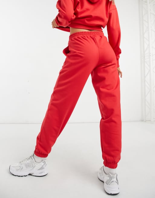 Bright 2024 red sweatpants