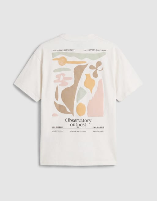 New Look - Cremehvid oversized T-shirt med boblelogo, 7 af 7