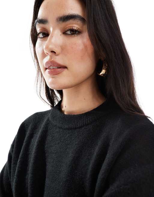 New Look crew neck jumper in black, 3 of 4