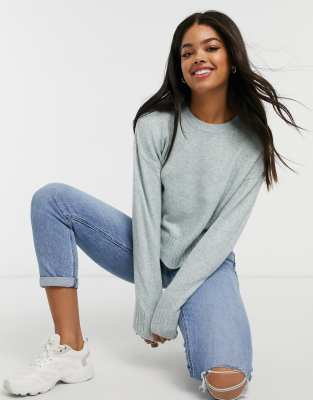 green crew neck jumper womens