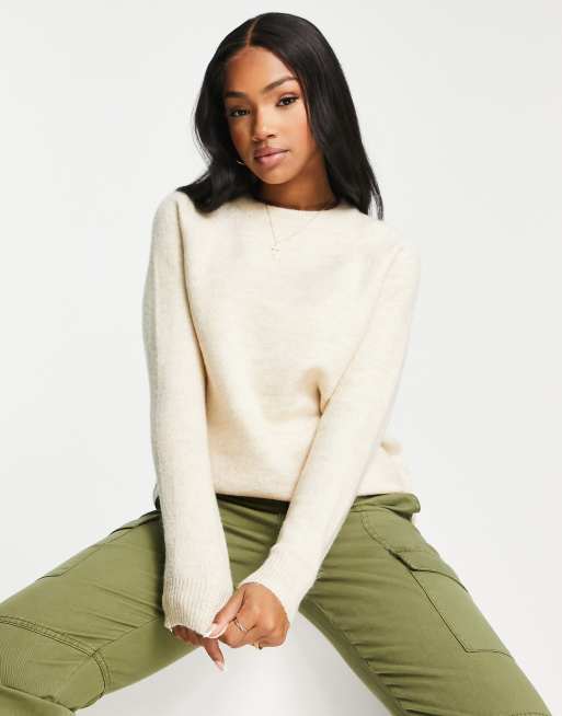 Round neck knit sweater - Women