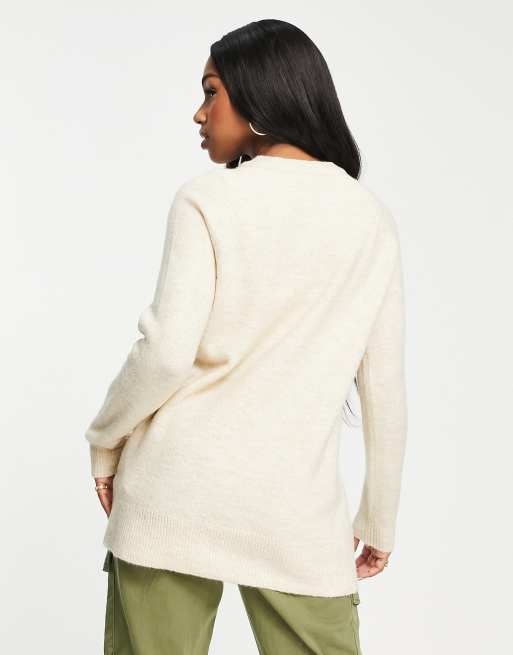 Nike crew trend sweater oatmeal hot sale