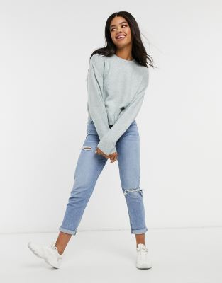green crew neck jumper womens