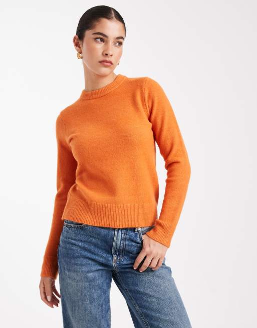 New Look crew neck sweater in orange