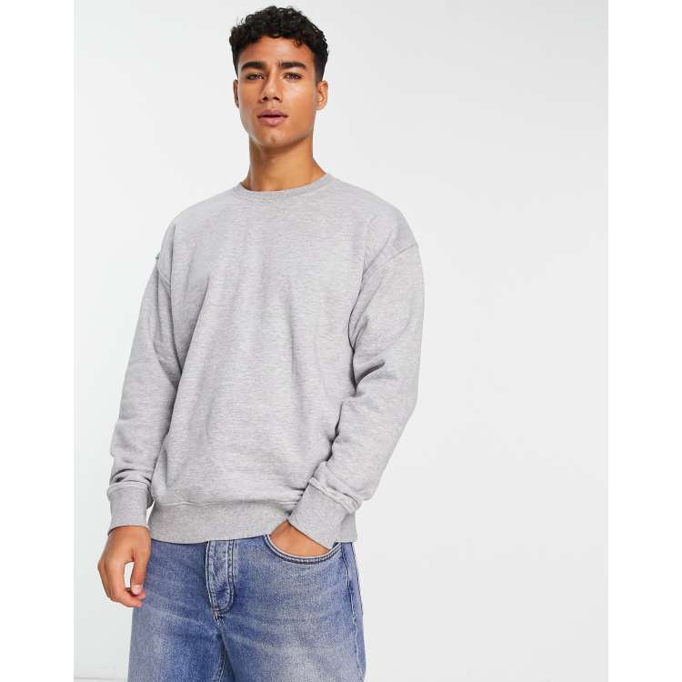 Gray crew outlet neck sweatshirt