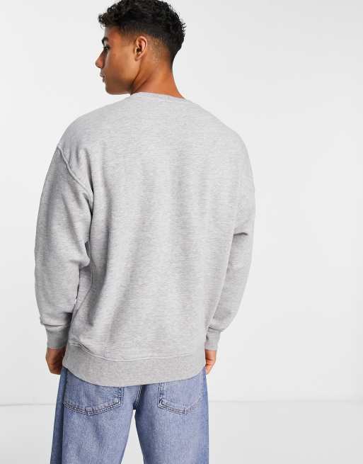 Basic Oversized Crew Neck Sweatshirt