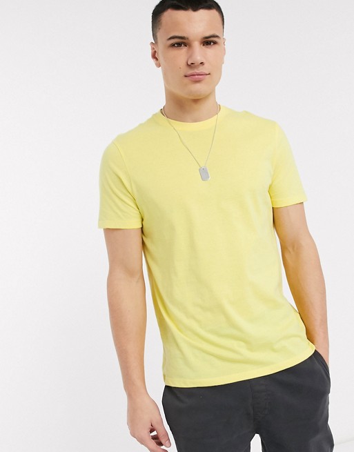 New Look crew neck t-shirt in light yellow