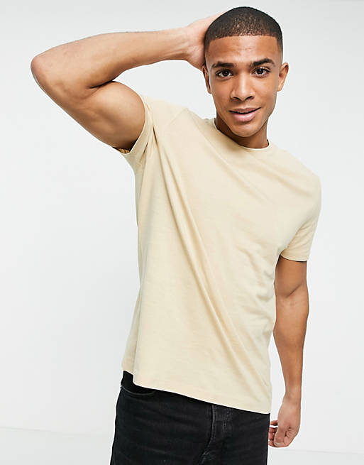 New Look organic cotton t-shirt in stone