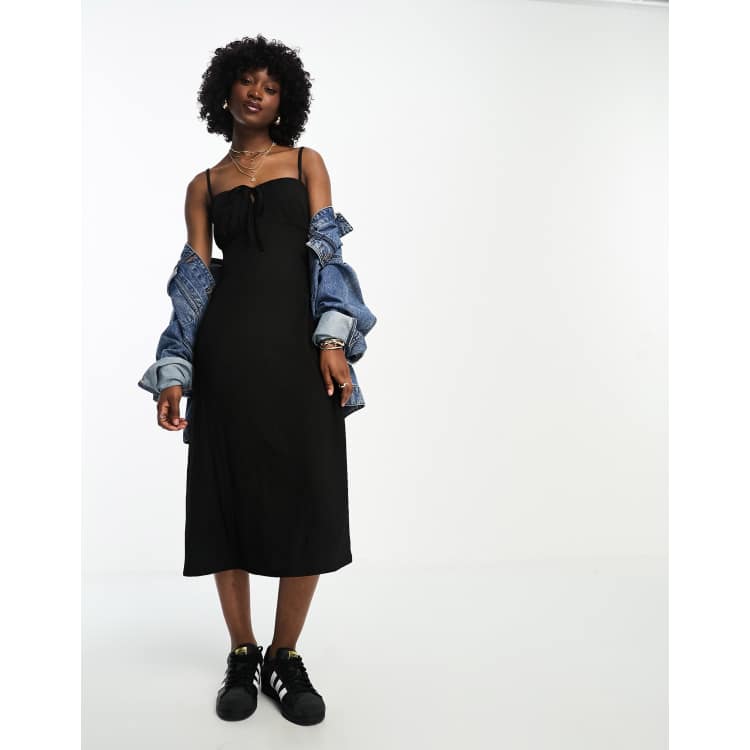 Urban outfitters best sale black midi dress