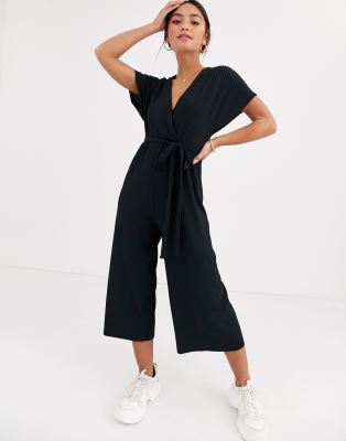black crinkle jumpsuit