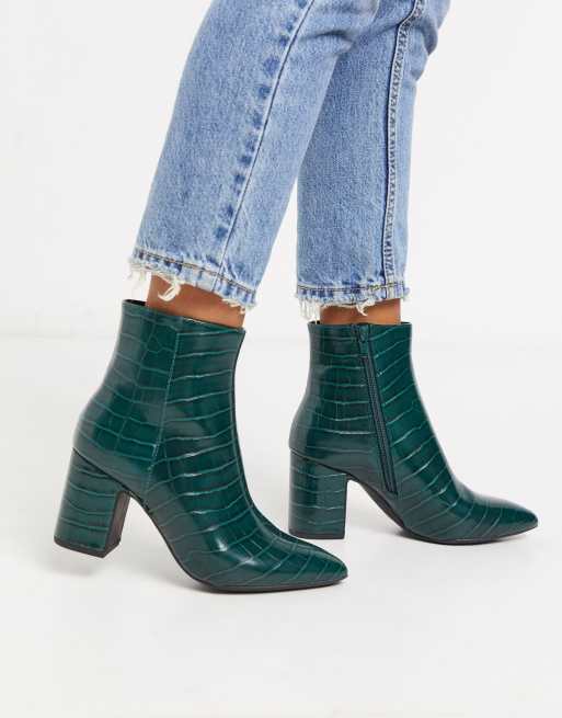 New look green on sale boots