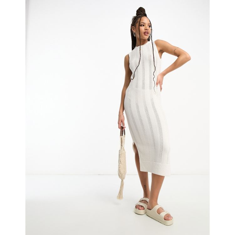 New look shop white crochet dress