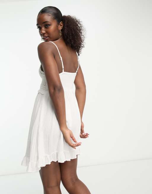 White crochet dress outlet forever 21