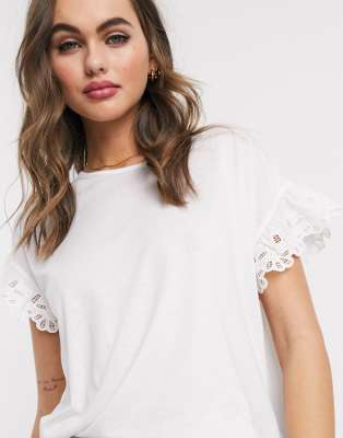 new look white crochet top
