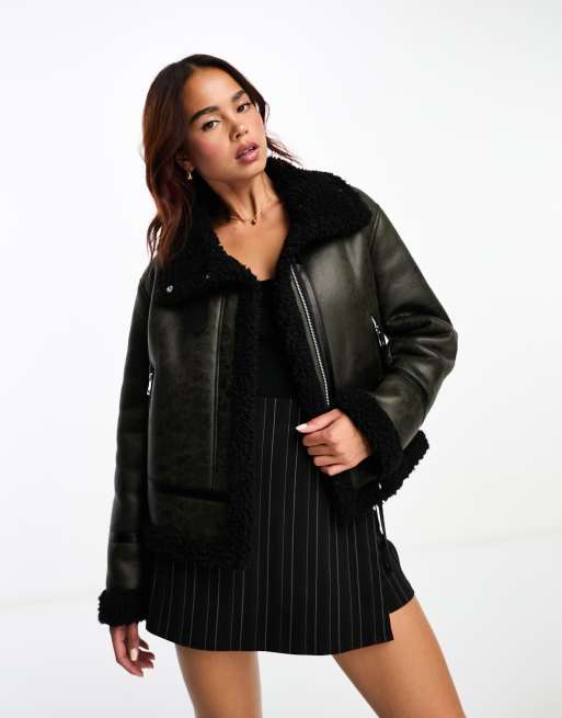 Aviator on sale cropped jacket