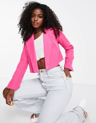 Pink neon outlet blazer