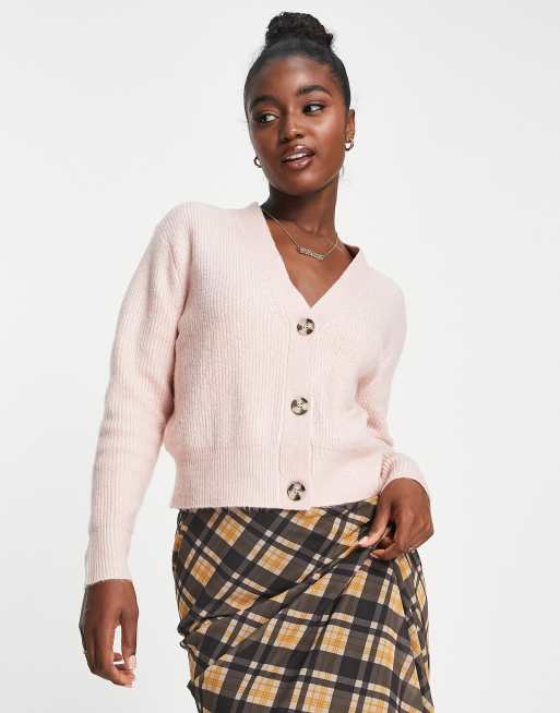 New look shop pink cardigan