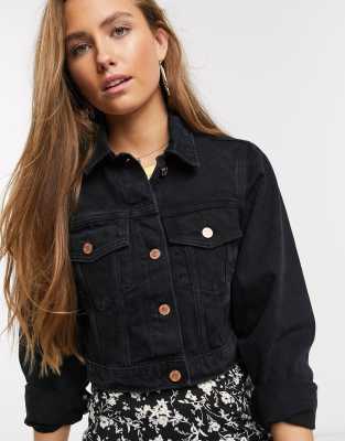 new look black denim jacket