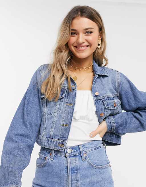 Asos jean hot sale jacket womens