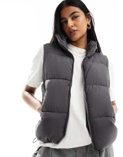 Long puffer 2024 vest with hood