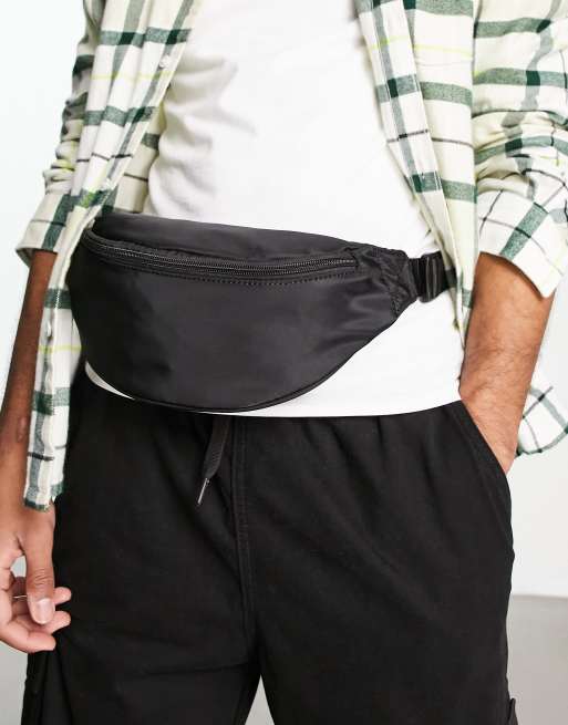 New Look cross body fanny pack in black