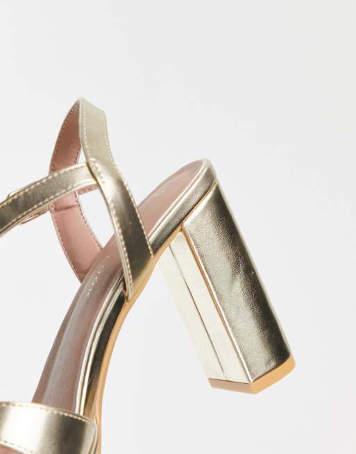Platform Sandals New Look Gold Strappy Sandals New Look Cross Over