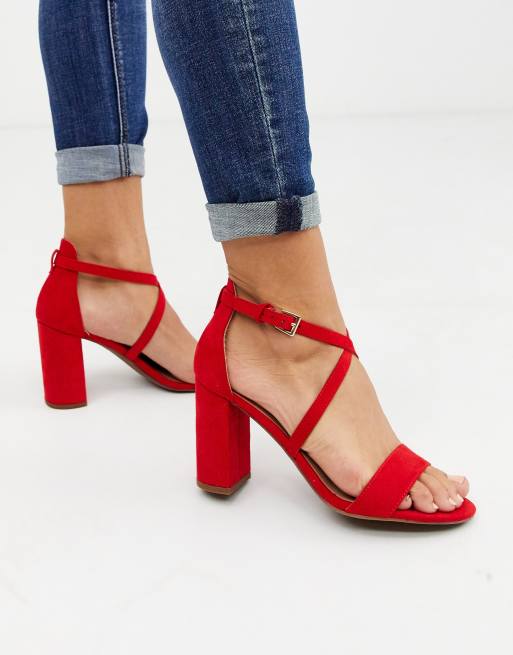 Red heels cheap new look