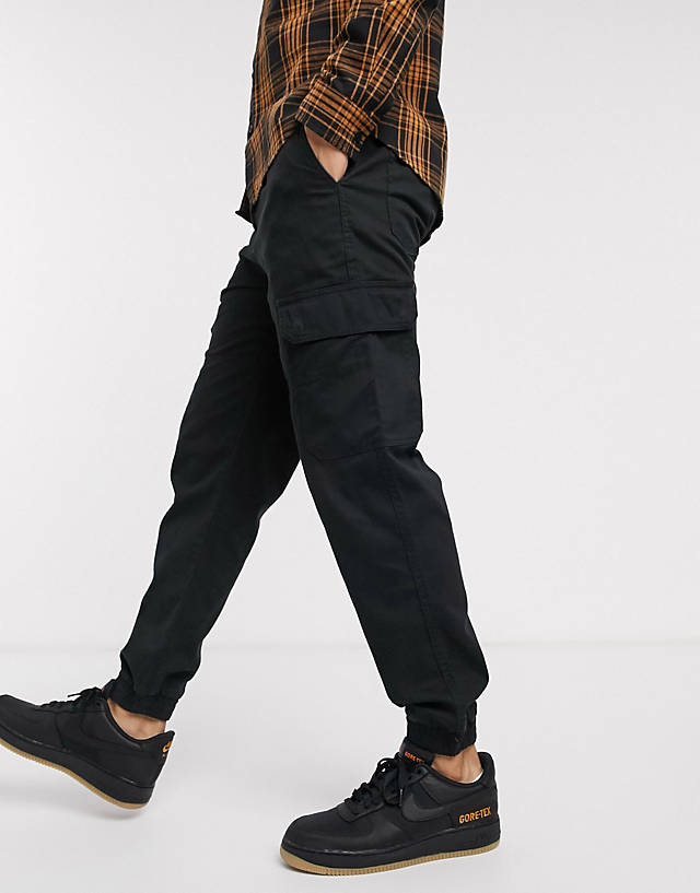 New Look - cuffed cargo trouser in black