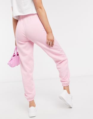 light pink cuffed joggers